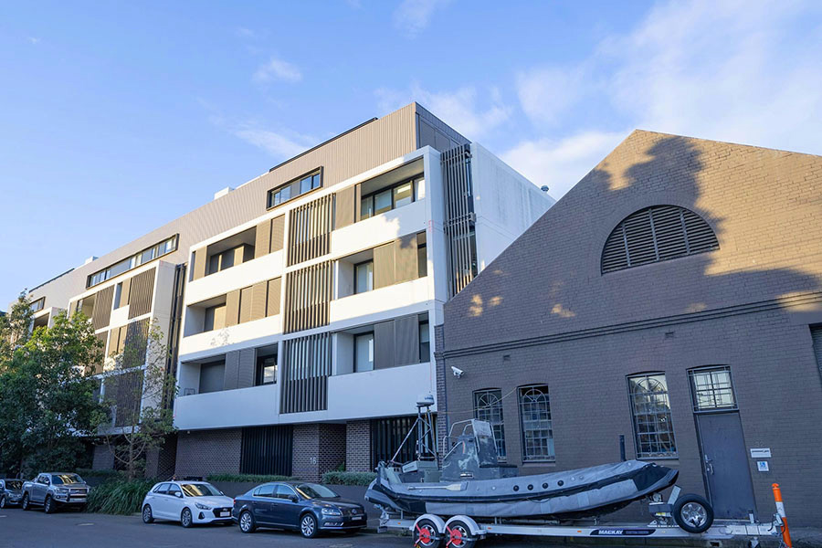 Mid-rise housing, Parramatta Road, Camperdown NSW. Credit: Department of Planning, Housing and Infrastructure / Jojo Munoz